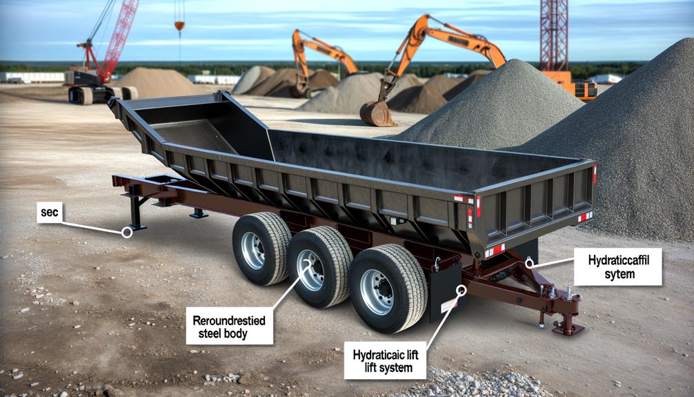 deckover dump trailer features