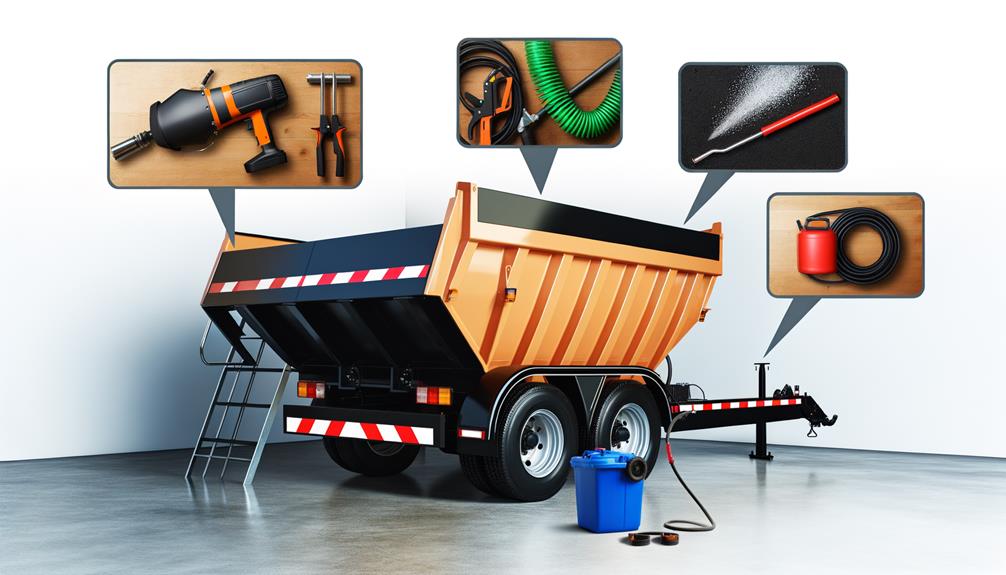 deckover dump trailer maintenance